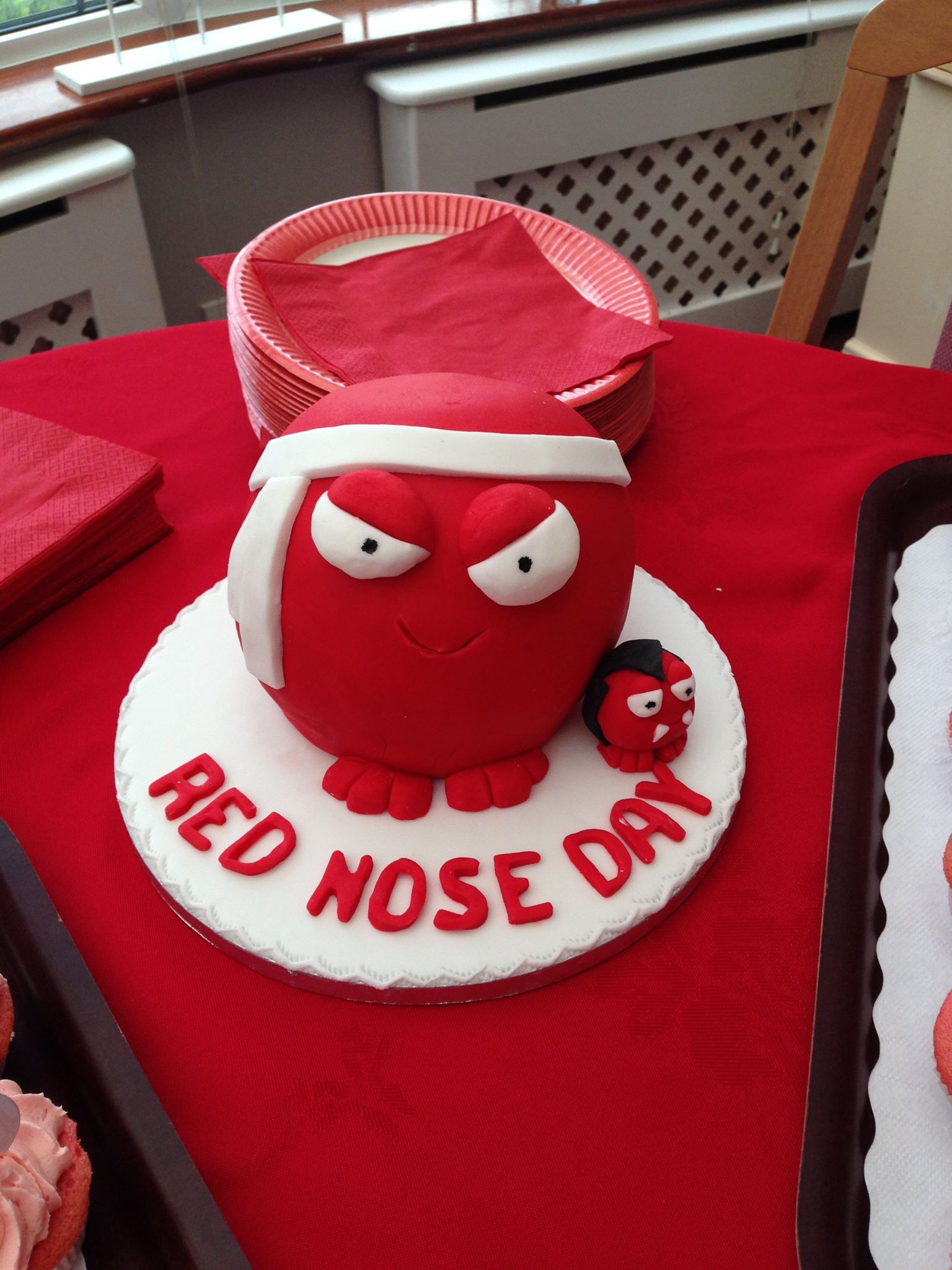 Red Nose Day cake