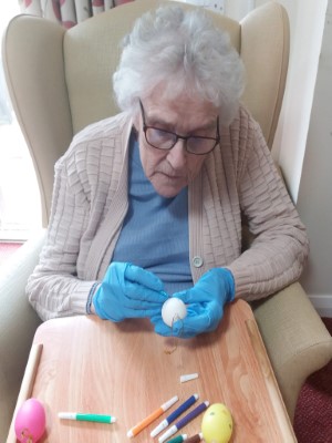 Easter Egg Decorating - Elderly Care Home Kettering
