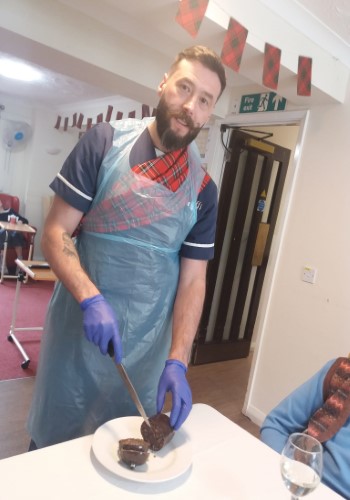 Residents at The Old Vicarage Care Home Celebrate Burns Night